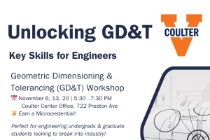 Unlocking GD&T Flyer with the Coulter "V" logo