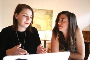 Coleen with Post Doc student