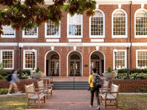 Front view of Thornton Hall at UVA Engineering
