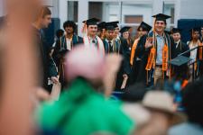 Graduating students enter the AFC