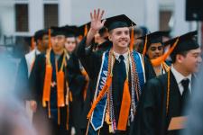 Graduating students enter the AFC