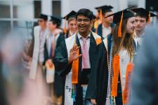 Graduating students enter the AFC