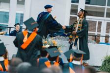 A student receives their diploma
