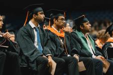 Students seated during the diploma ceremony