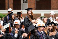 Students stand to be recognized