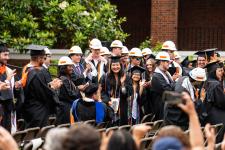 students celebrate together