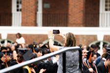 A family member takes a photo