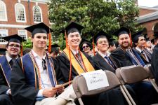Students seated before the ceremony