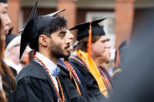 Students seated during the ceremony