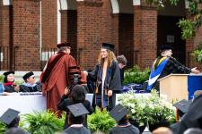 Student receives their diploma
