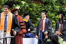 Student receives their diploma