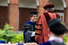 Student receives their diploma