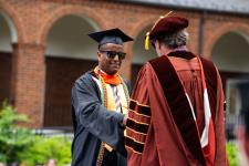Student receives their diploma