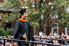Student receives their diploma