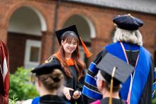 Student receives their diploma