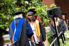 Student receives their diploma