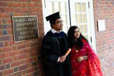 Students celebrate with family