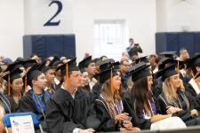 Students seated during the diploma ceremony