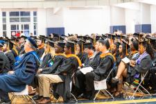 Students seated during the diploma ceremony