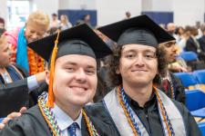 Students seated during the diploma ceremony