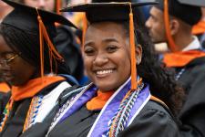 Student seated before the diploma ceremony