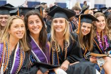 Students seated at the diploma ceremony