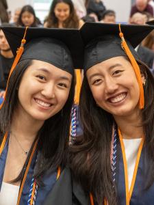 Students seated at the diploma ceremony