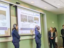 Students present their capstone project