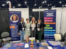 Student group photo at a recruitment event