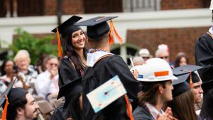 Students stand to be recognize