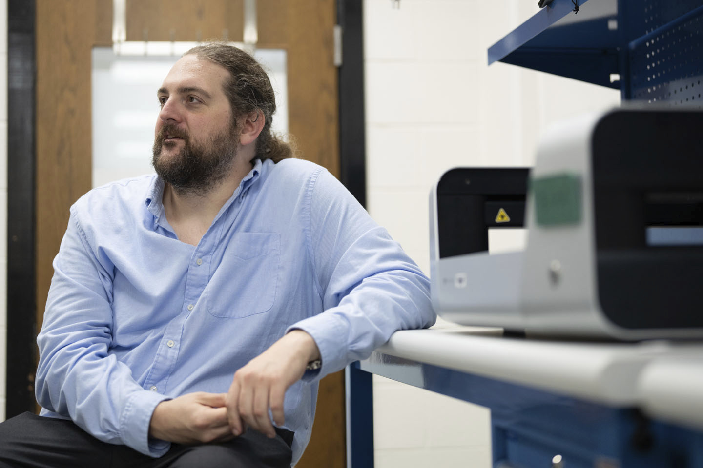 Kyle Quinn is an assistant professor of anesthesiology in the UVA School of Medicine. While his day job is focused on patients, in between times he advises aspects of Watson’s medical research.