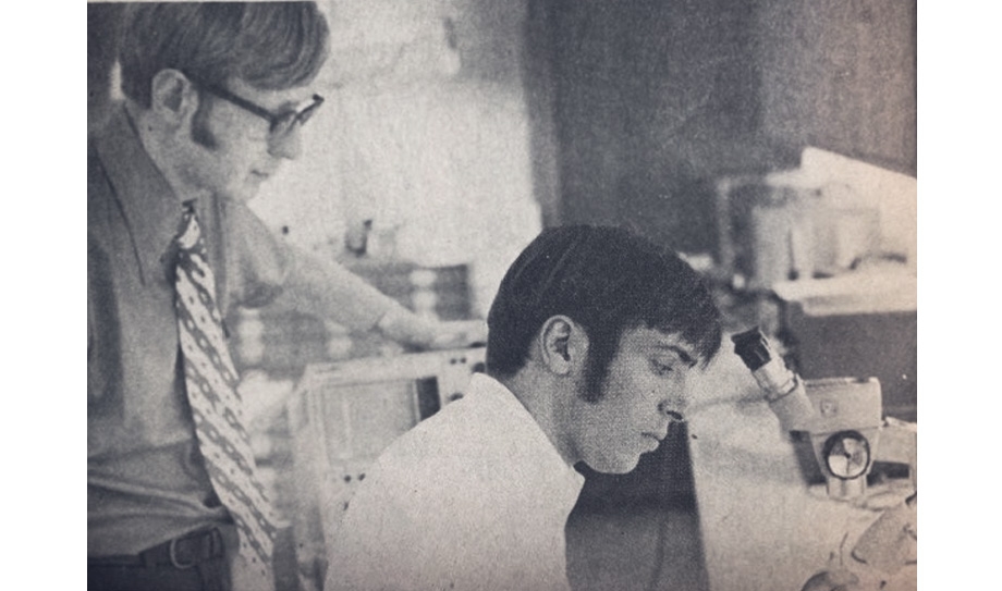 Bob Mattauch and his first Ph.D. student, Tom Viola