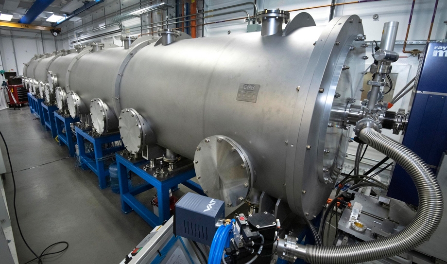 Photo of the soft matter interfaces beamline at the National Synchrotron Light Source II