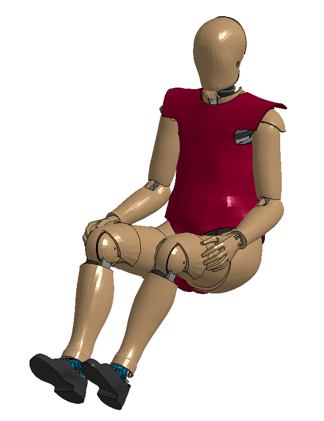 Version 2.7 of the NHTSA THOR FE model in seated position