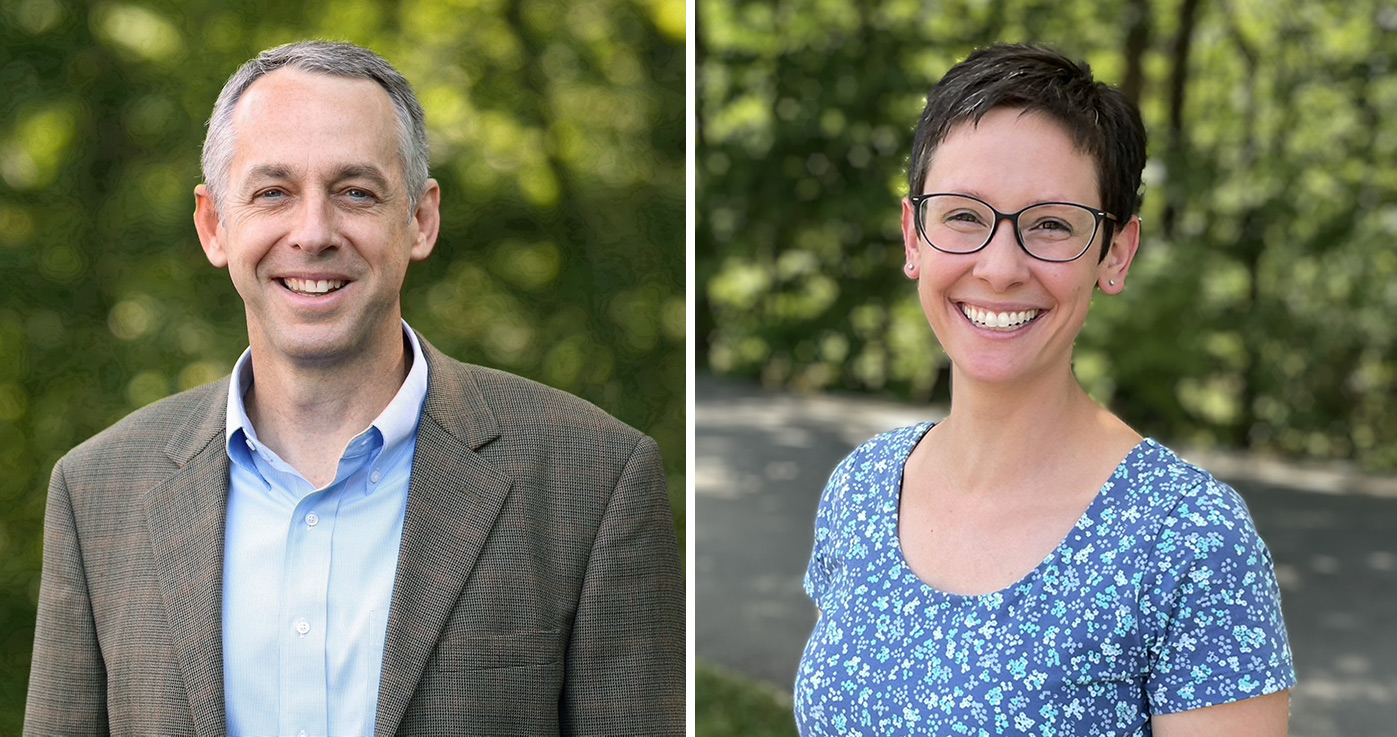 Christopher Goyne, director of the UVA Aerospace Research Laboratory, and Chloe Dedic, associate professor (Photos by Wende Whitman, UVA Engineering)