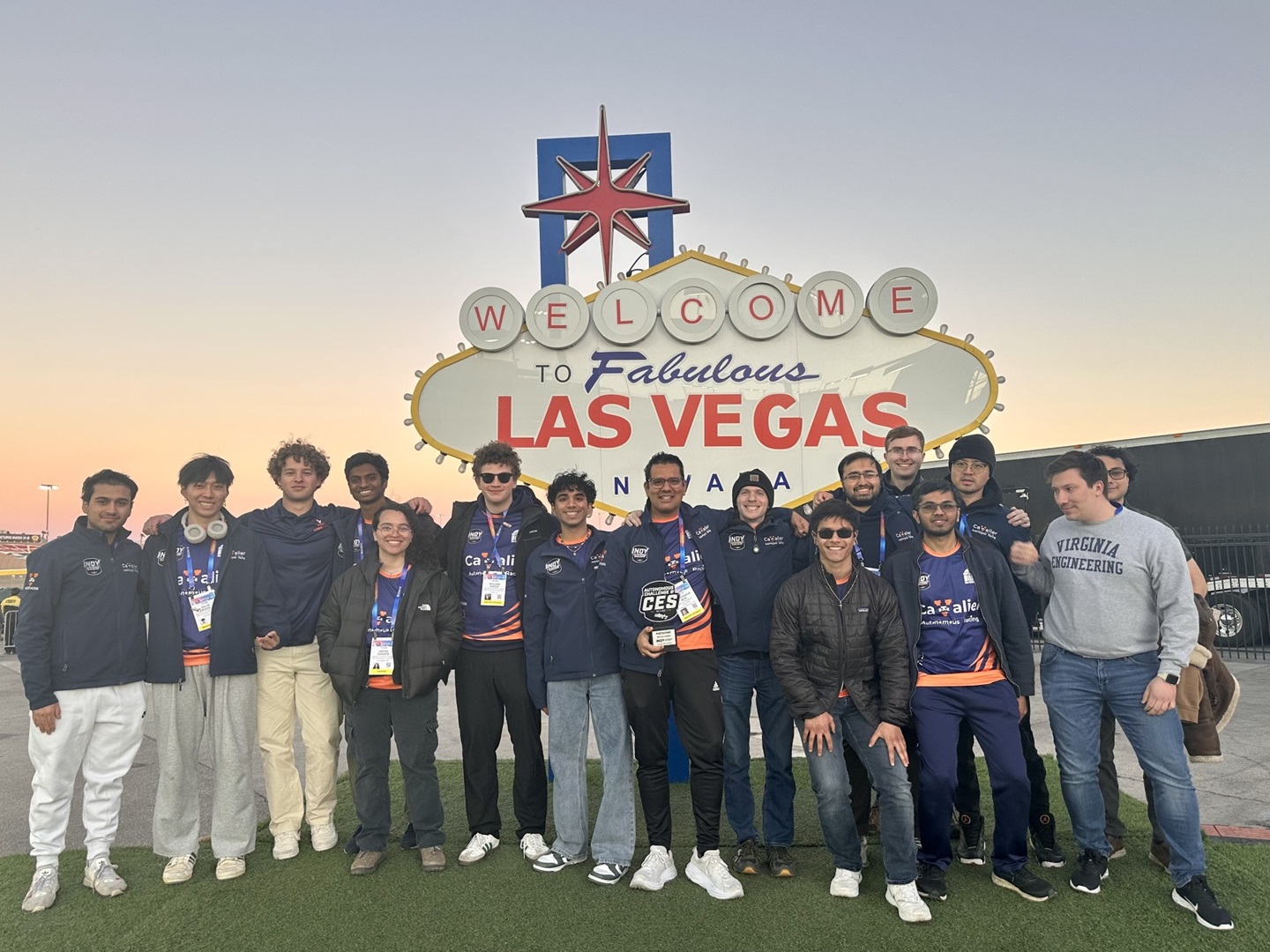 The UVA group in the winner's circle