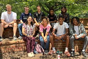 UVA Engineering mentors and City of Promise participants gathered for a photo during the four-week program