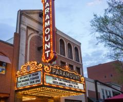 Charlottesville's Paramount Theater marquee