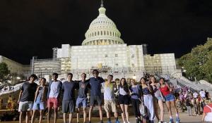 PIP student group shot in front of the U.S. Capitol