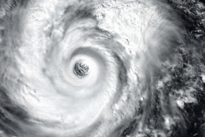 a swirling hurricane