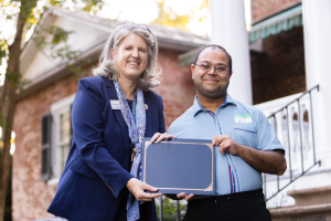 Rahim received a certificate from Dean West