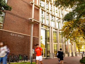 Rice Hall viewed from Engineer's Way