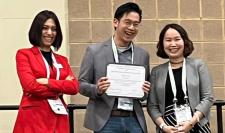 Ho Lun Chan with Saba Esmaeely and Thu Tran Addis
