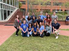 Group photo of the tug of war team in 2023
