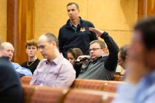 faculty member asking a question