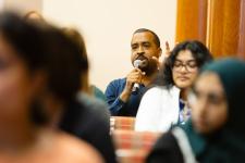 student asking a question 