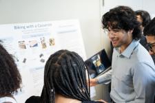 students talk about their project
