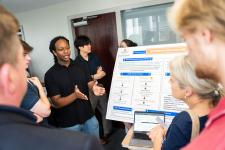 students talk about their project