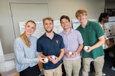 Students show off their project at the expo