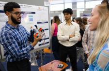 Capstone students show off their project